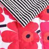 Marimekko | Pieni Unikko Collection | Blanket-Ultra Soft Brushed Microfiber, Reversible & Lightweight, Oeko-Tex Certified, Throw, Red