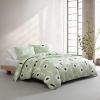 Marimekko – Queen Duvet Cover Set, Super Soft Organic Bedding, Casual Home Decor (Vesi Unikko Yellow, Queen)(Unikko Green)