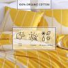 Marimekko – Queen Duvet Cover Set, Super Soft Organic Bedding, Casual Home Decor (Vesi Unikko Yellow, Queen)(Vesi Unikko Yellow)