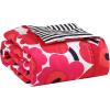 Marimekko Blanket Cozy Reversible Bedding, Lightweight Home Decor for All Seasons, Queen, Pieni Unikko Red