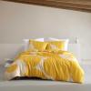 Marimekko – Queen Duvet Cover Set, Super Soft Organic Bedding, Casual Home Decor (Vesi Unikko Yellow, Queen)(Vesi Unikko Yellow)