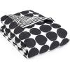 Marimekko – USHSEE1166166 | Pienet Kivet Collection | Soft and Cozy Breathable Blanket, Lightweight and Perfect for Sofa Couch or Bed, Modern and Stylish Home Décor, King, Black