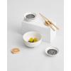 MARIMEKKO Oiva Siirtolapuutarha Small Plate – Refine Your Kitchen Décor with Our Iconic Black & White Stoneware – Stylish Dessert Plate to Elevate Your Dining Experience (8,5 cm)