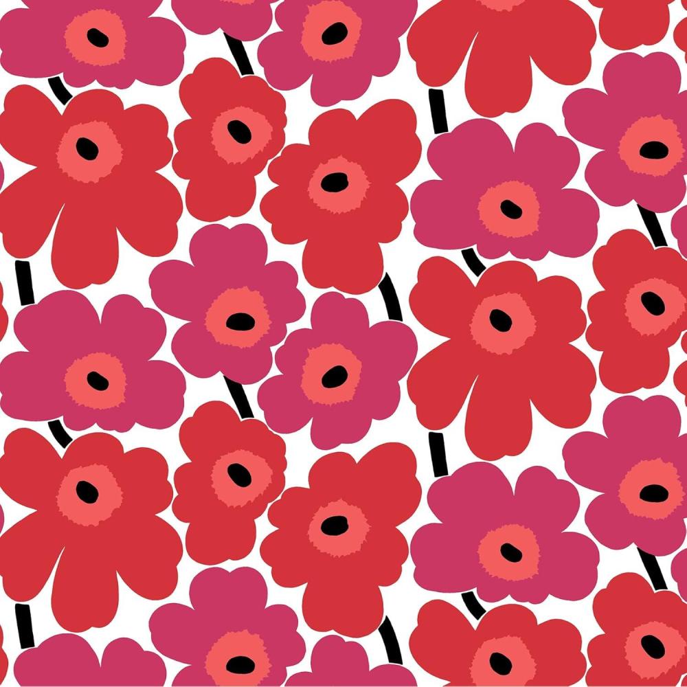 image:imageMarimekko Red Pieni Unikko Peel amp Stick Wallpaper MKS4492Red
