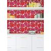 Marimekko Red Pieni Unikko Peel & Stick Wallpaper (MKS4492)(Red)