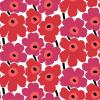 Marimekko Red Pieni Unikko Peel & Stick Wallpaper (MKS4492)(Red)