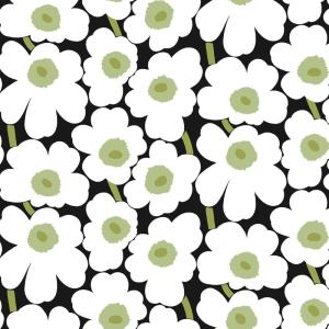Marimekko Red Pieni Unikko Peel & Stick Wallpaper (MKS4492)(Black)