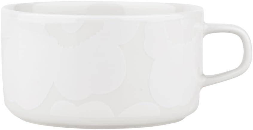 image:imageMARIMEKKO Unikko Oiva Stoneware Coffee Cup Set of 2 Refine Your Kitchen Dcor with Our Iconic Black amp White Stoneware Stylish Floral Coffee Cups to Elevate Your Drinking Experience 7ozUnikko White
