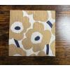 Ideal Home Range L552665 20 Count Paper Lunch Napkins, Marimekko Unikko Cream Linen, 6.5″ x 6.5″(Unikko Cream)